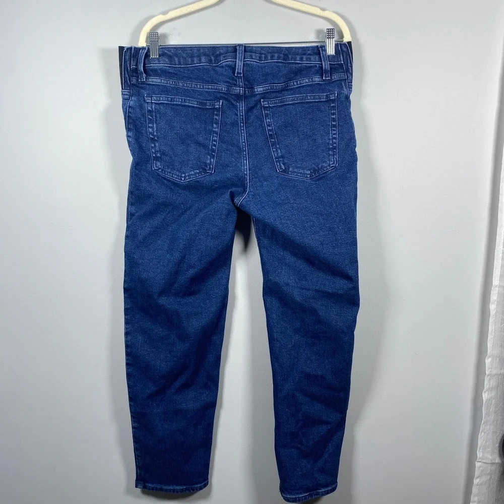 Isabel by Ingrid & Isabel Maternity Jeans 8 Blue 80's Slim‎ Elastic Side Panel